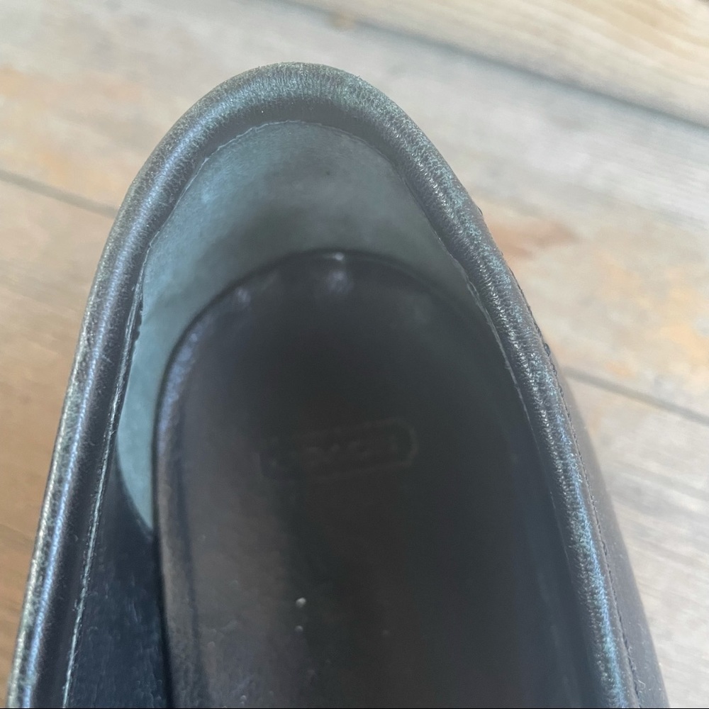 Vintage coach black loafers silver clasp detail - Picture 6 of 6